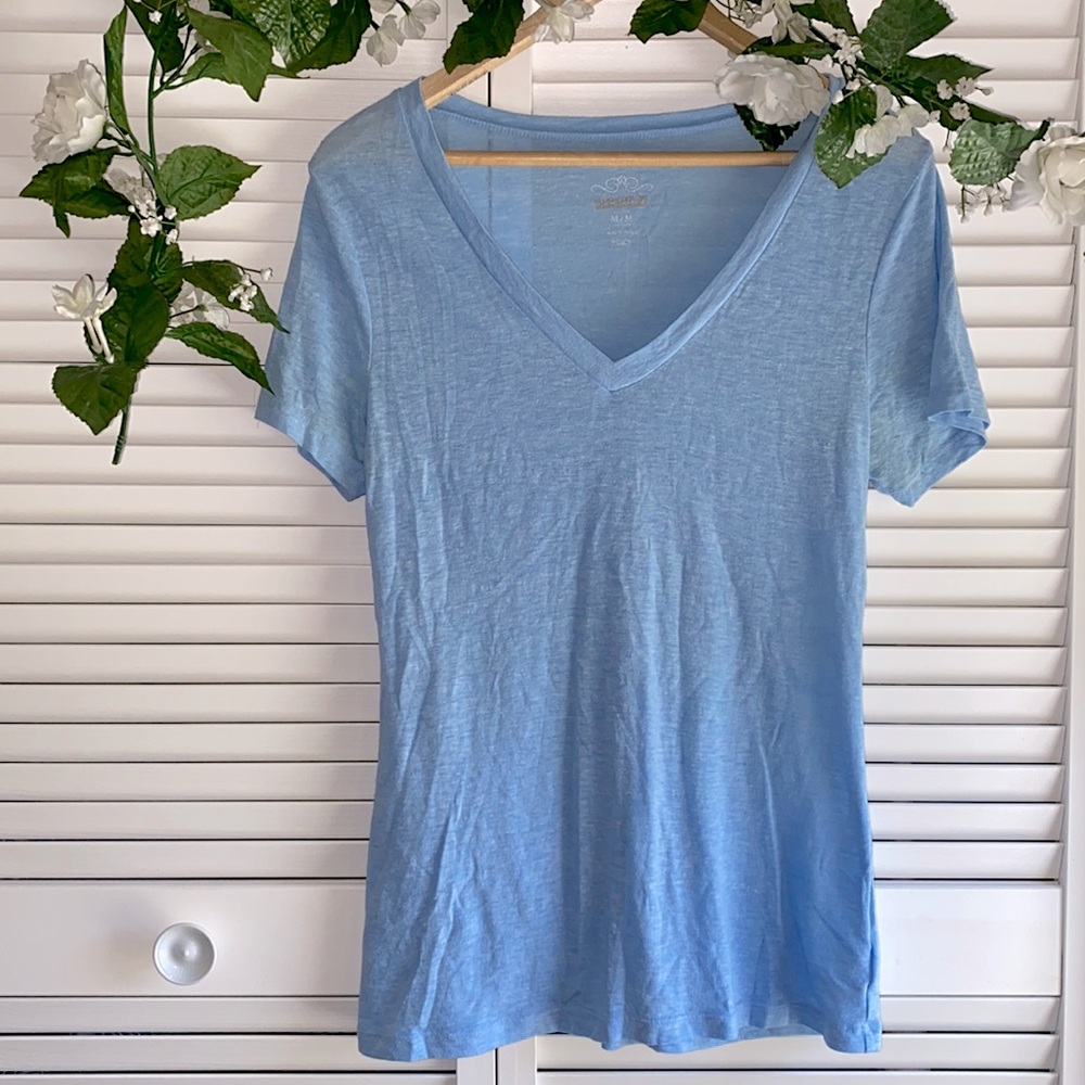 Periwinkle V-Neck Tee